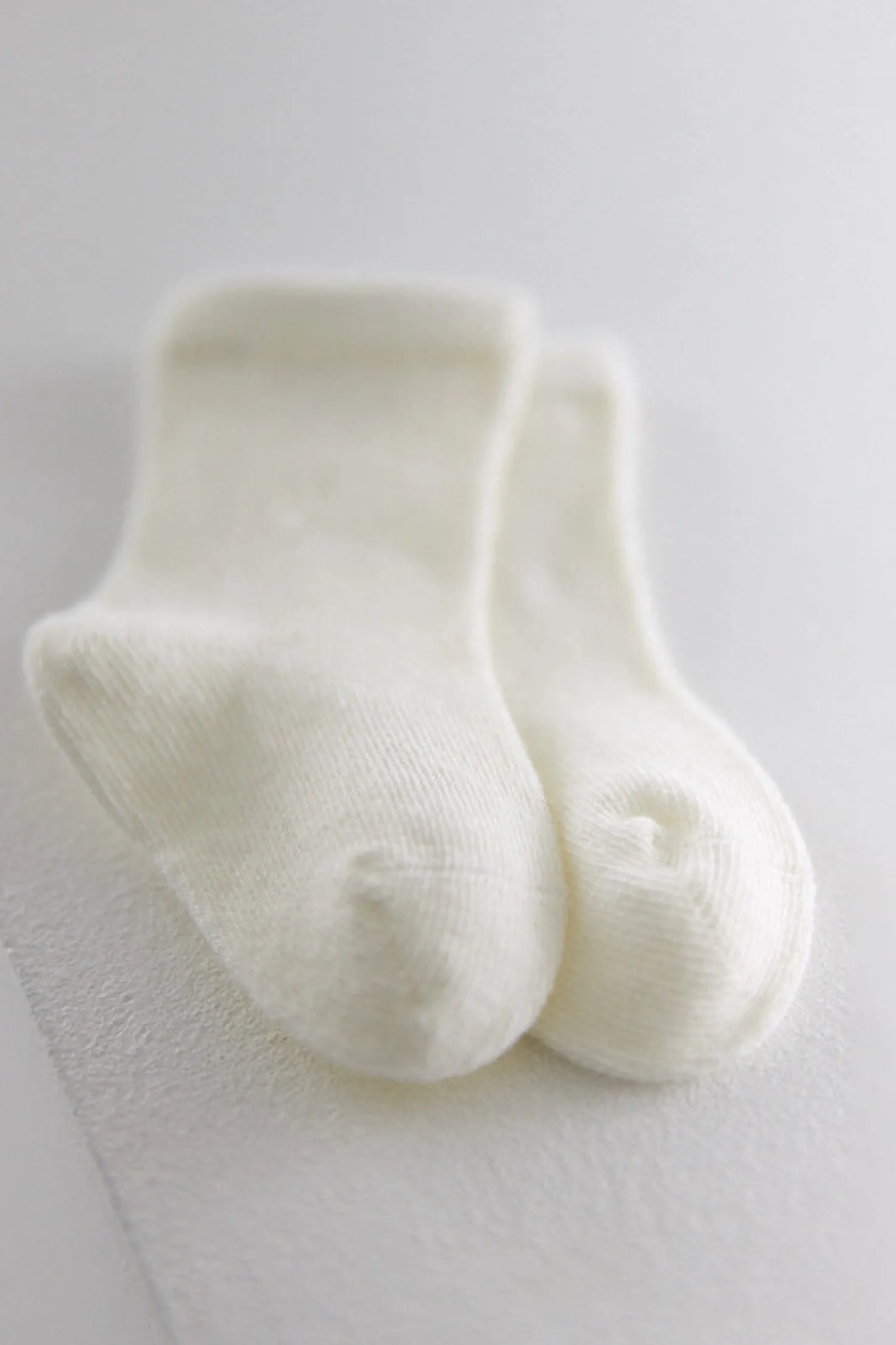 Calcetines clásicos algodón marfil