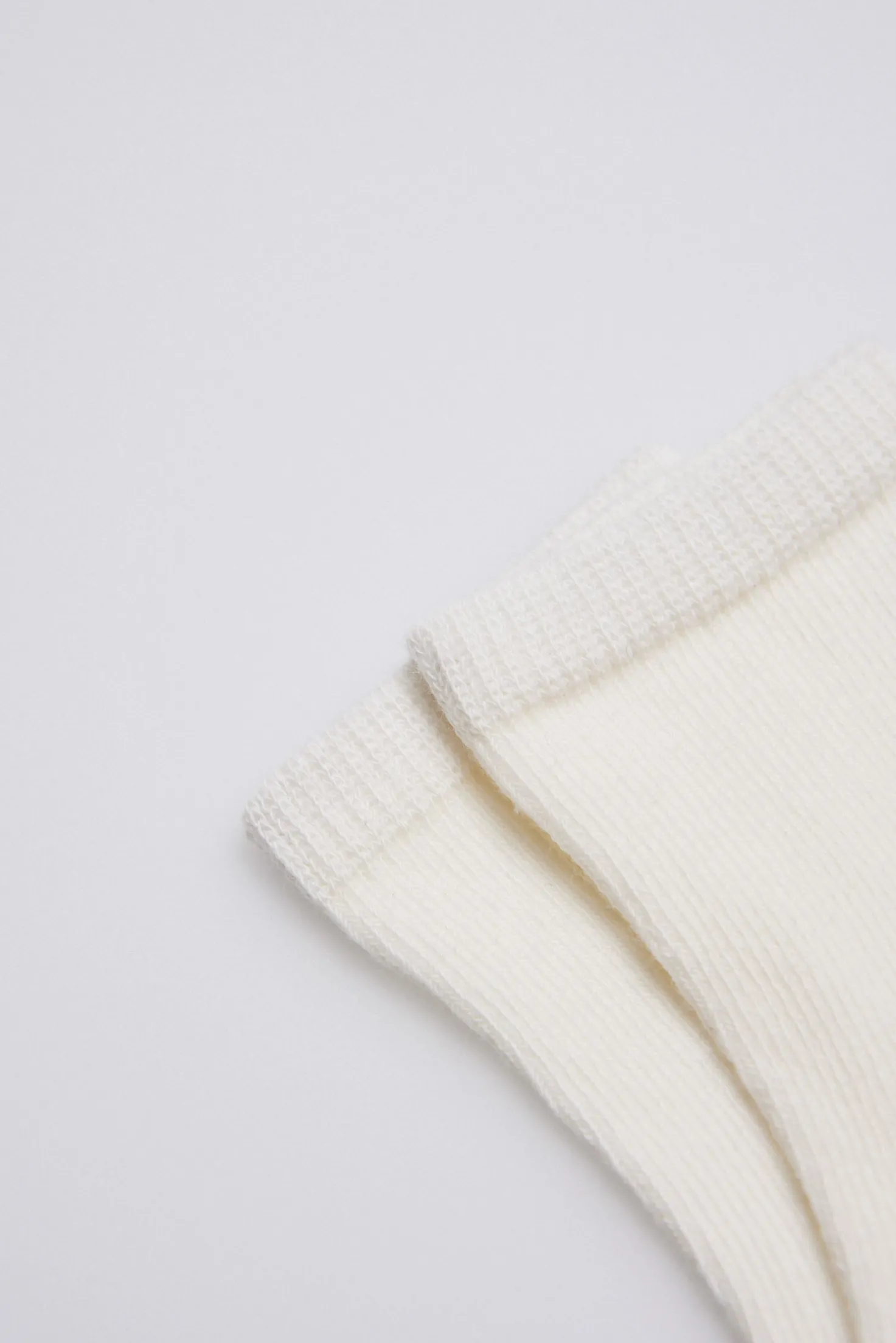 Calcetines clásicos algodón marfil