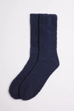 Calcetines de franela marino