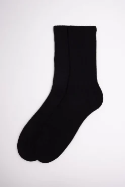 Calcetines deportivos con puño confort negro