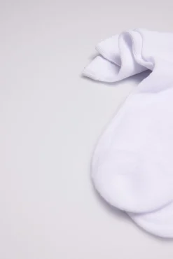 Calcetines deportivos con puño confort blanco