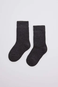 Calcetines infantiles algodón marengo