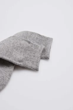 Calcetines infantiles algodón gris