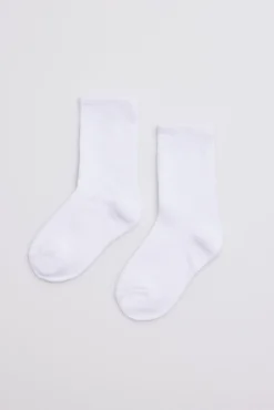 Calcetines infantiles algodón blanco