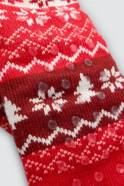 Calcetines infantiles borreguito antideslizantes Navidad