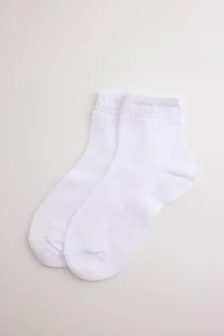 Calcetines infantiles de ceremonia con detalles blanco