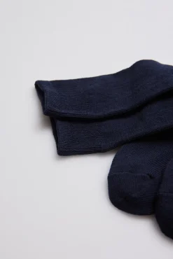 Calcetines infantiles largos algodón marino