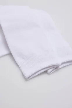 Calcetines infantiles largos algodón blanco