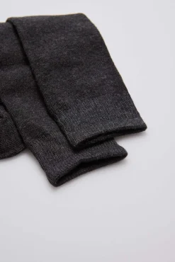 Calcetines infantiles largos algodón marengo