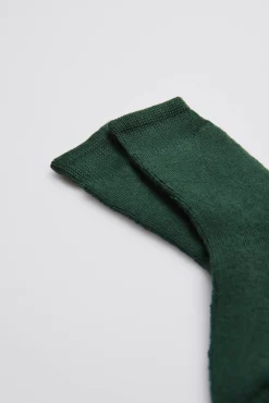Calcetines infantiles térmicos verde botella