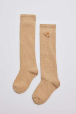 Calcetines largos camel