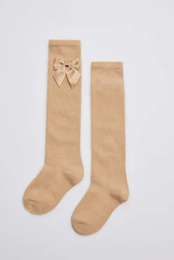 Calcetines largos camel