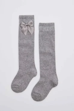 Calcetines largos gris