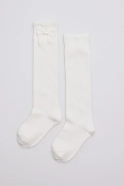 Calcetines largos marfil