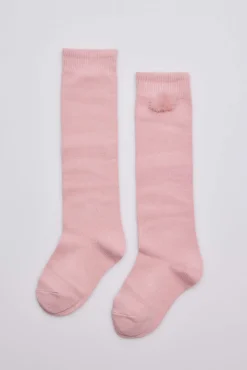 Calcetines largos rosa