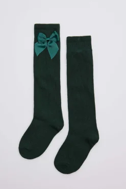 Calcetines largos verde botella