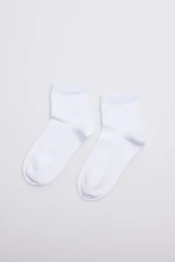Calcetines perlé infantil blanco