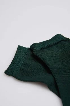 Calcetines perlé infantil verde botella