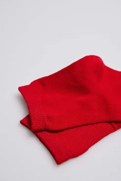 Calcetines perlé infantil rojo