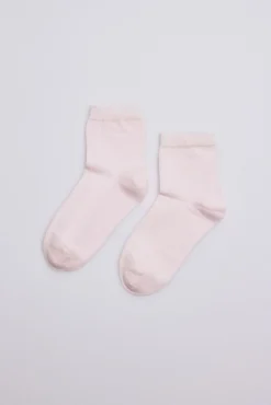 Calcetines perlé infantil rosa
