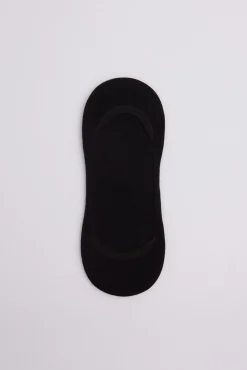 Calcetines pinkies invisibles algodón negro