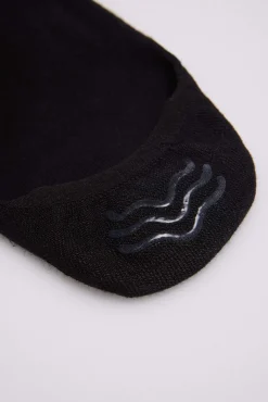 Calcetines pinkies invisibles algodón negro