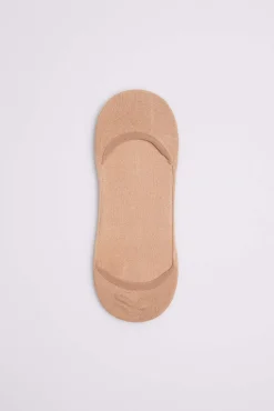 Calcetines pinky abiertos invisibles bambú beige