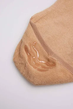 Calcetines pinky abiertos invisibles bambú beige
