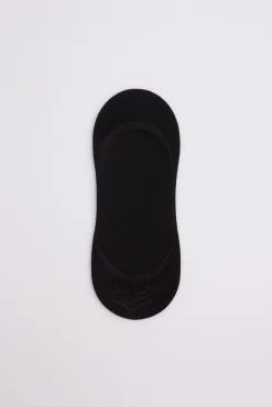 Calcetines pinky abiertos invisibles bambú negro