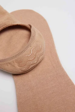 Calcetines pinky básicos invisibles beige