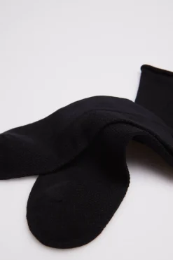 Calcetines sin puño transpirables negro