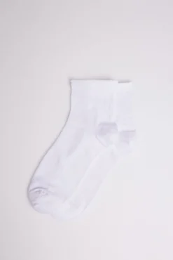 Calcetines sin puño transpirables blanco