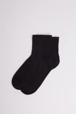 Calcetines sin puño transpirables negro