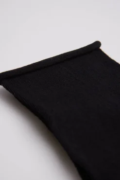 Calcetines sin puño transpirables negro