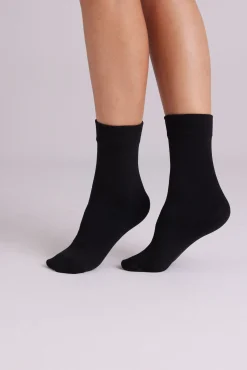 Calcetines tobilleros térmicos 140 denier negro