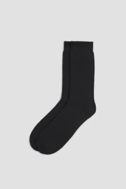 Calcetines térmicos con rizo negro