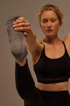 Calcetines yoga y pilates algodón gris