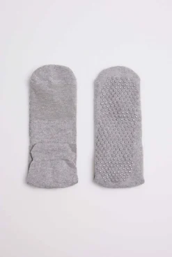 Calcetines yoga y pilates algodón gris