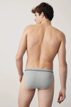Calzoncillos slip gris