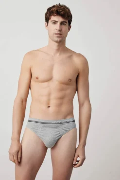 Calzoncillos slip gris