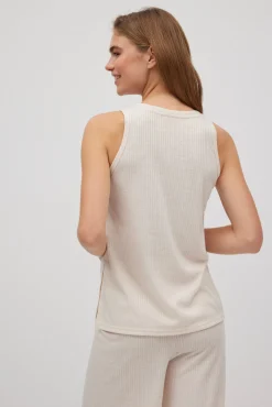 Camisa canalé tirantes anchos