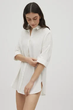 Camisa manga larga algodón fluida