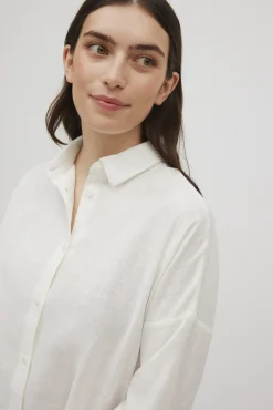 Camisa manga larga algodón fluida