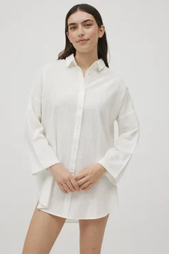 Camisa manga larga algodón fluida