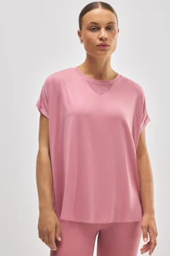 Camiseta deportiva manga corta rosa