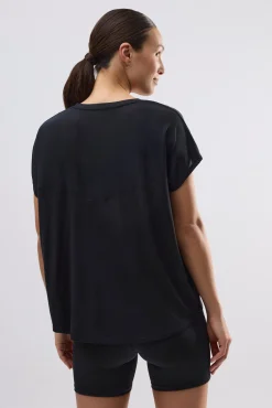 Camiseta deportiva manga corta negra