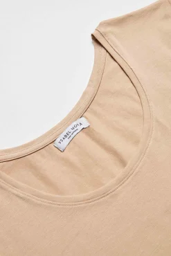 Camiseta interior manga corta algodón nude