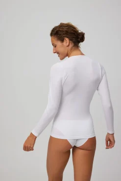 Camiseta interior manga larga blanco