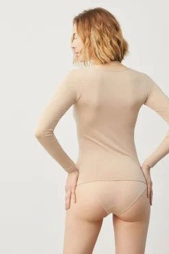 Camiseta interior manga larga nude
