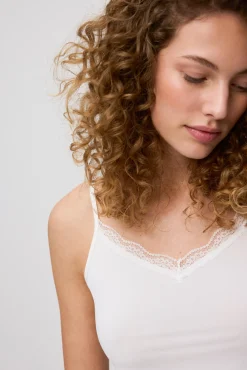 Camiseta lencera tirantes blanco